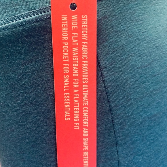 Mossimo teal high-waist crop legging NWT - Picture 6 of 7